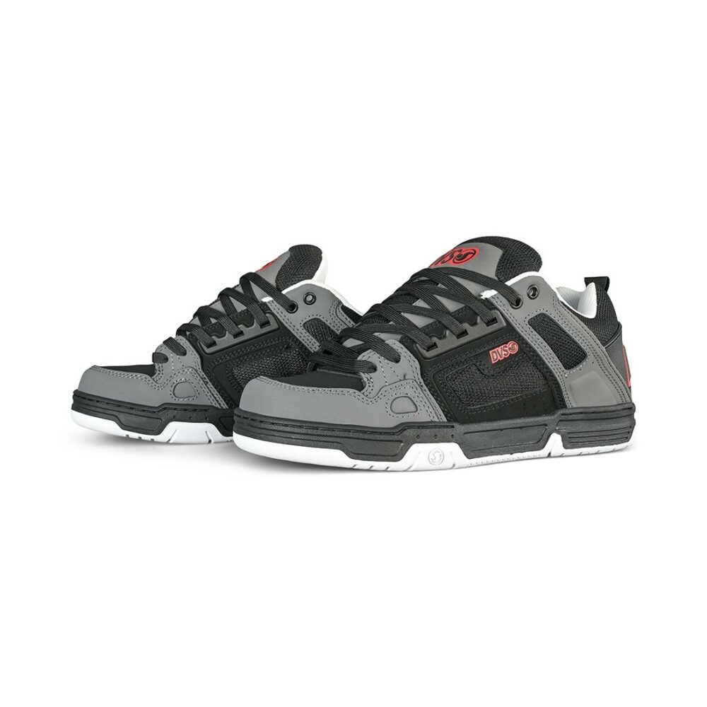 DVS Comanche Skate Shoes - Black/Charcoal/Red (HO23)