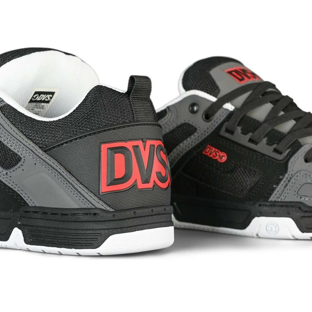 DVS Comanche Skate Shoes - Black/Charcoal/Red (HO23)