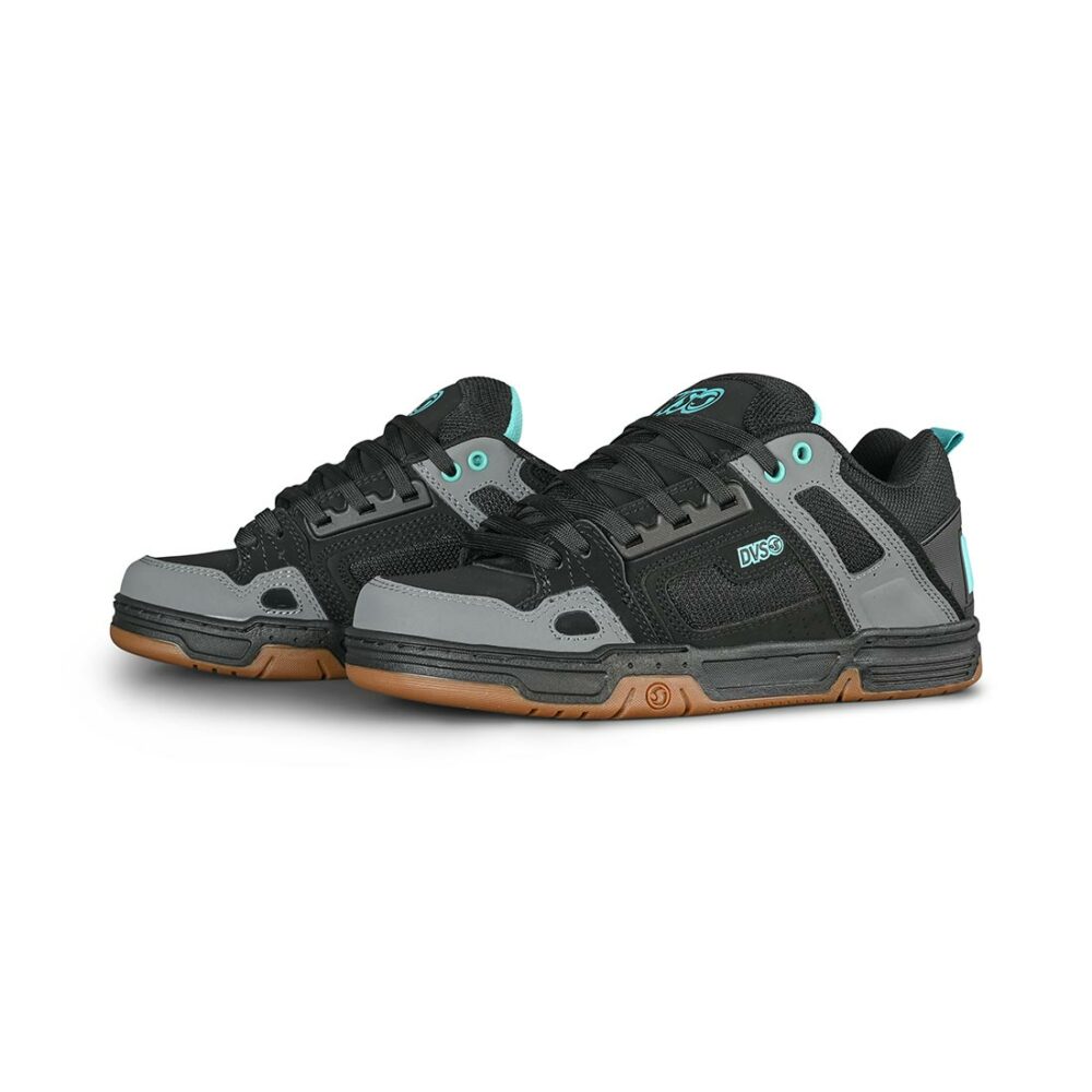 DVS Comanche Skate Shoes - Black/Turquoise/Gum