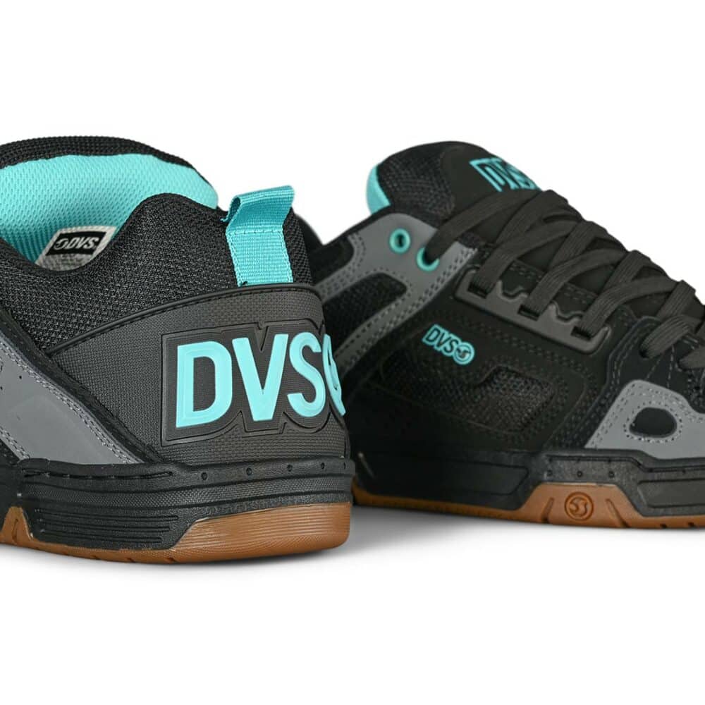 DVS Comanche Skate Shoes - Black/Turquoise/Gum