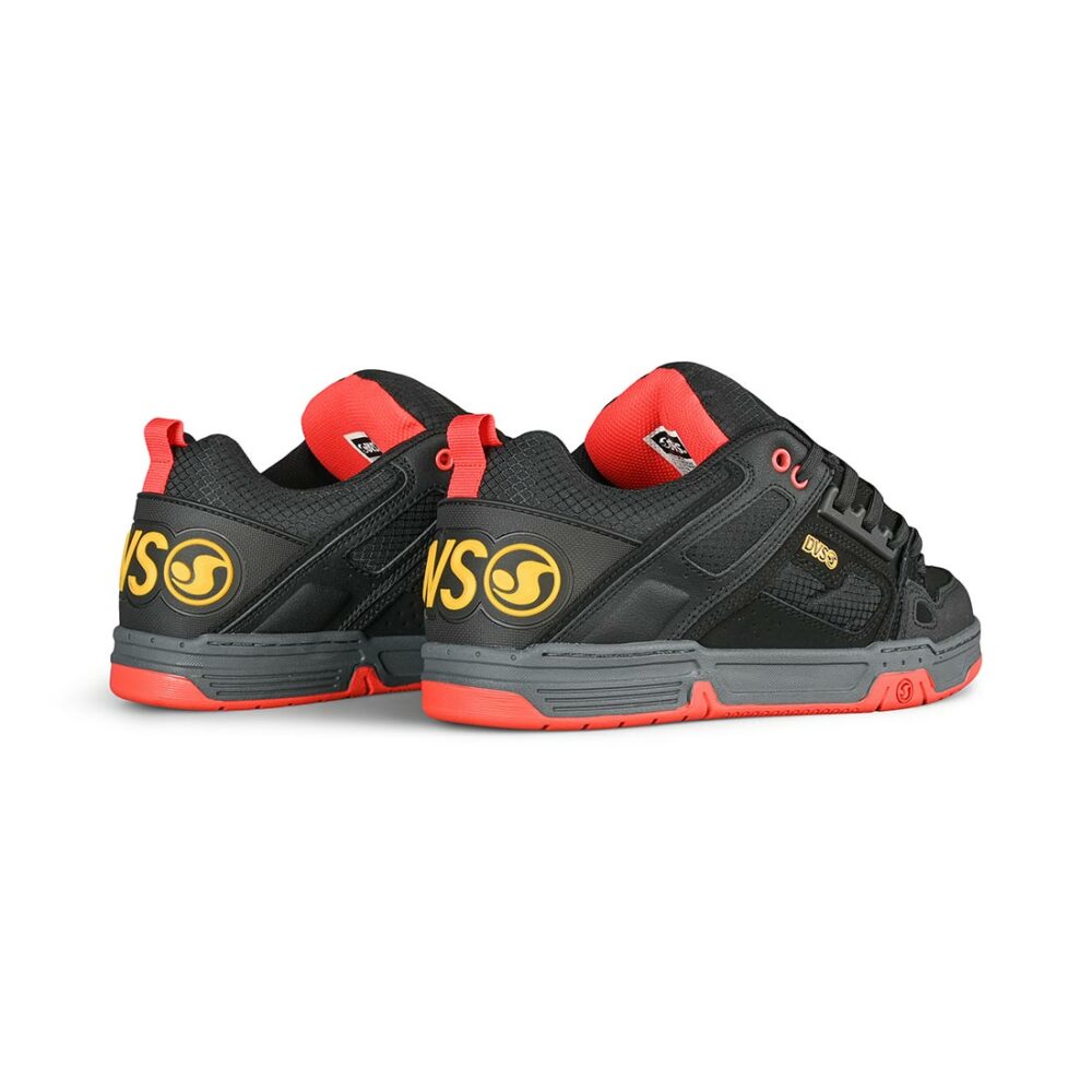 DVS Comanche Skate Shoes - Black/Yellow/Fiery Red