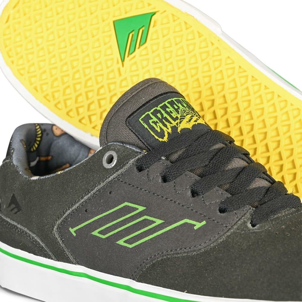 Emerica x Creature The Low Vulc Skate Shoes - Charcoal