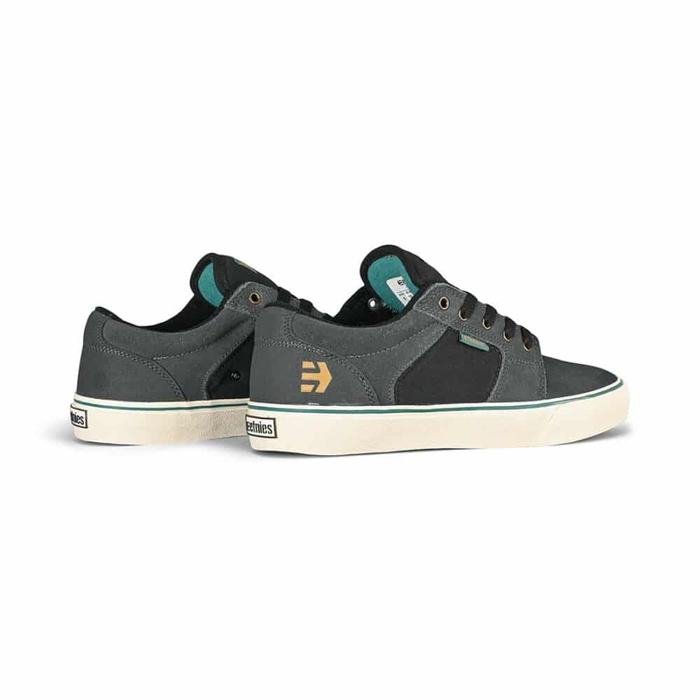 Etnies Barge LS Skate Shoes - Dark Grey/Black/Gold