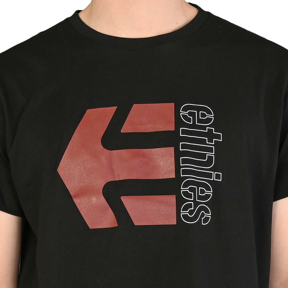 Etnies Corp Combo S/S T-Shirt - Black/Brown