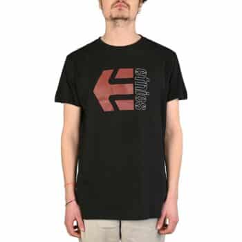 Etnies Corp Combo S/S T-Shirt - Black/Brown