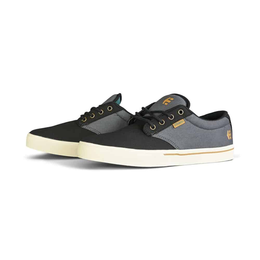 Etnies Jameson 2 Eco Skate Shoes - Black/Dark Grey/Gold