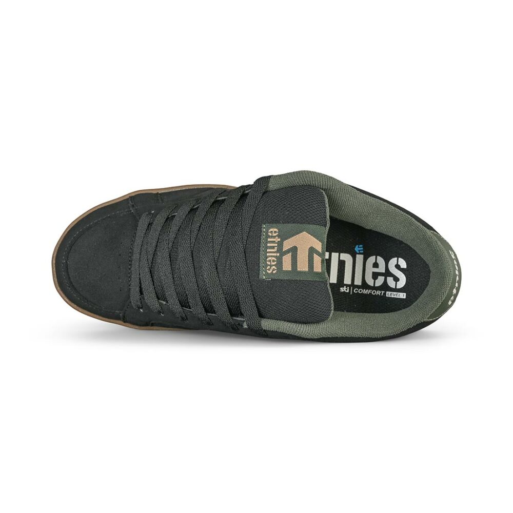 Etnies Kingpin Skate Shoes - Black/Green/Gum