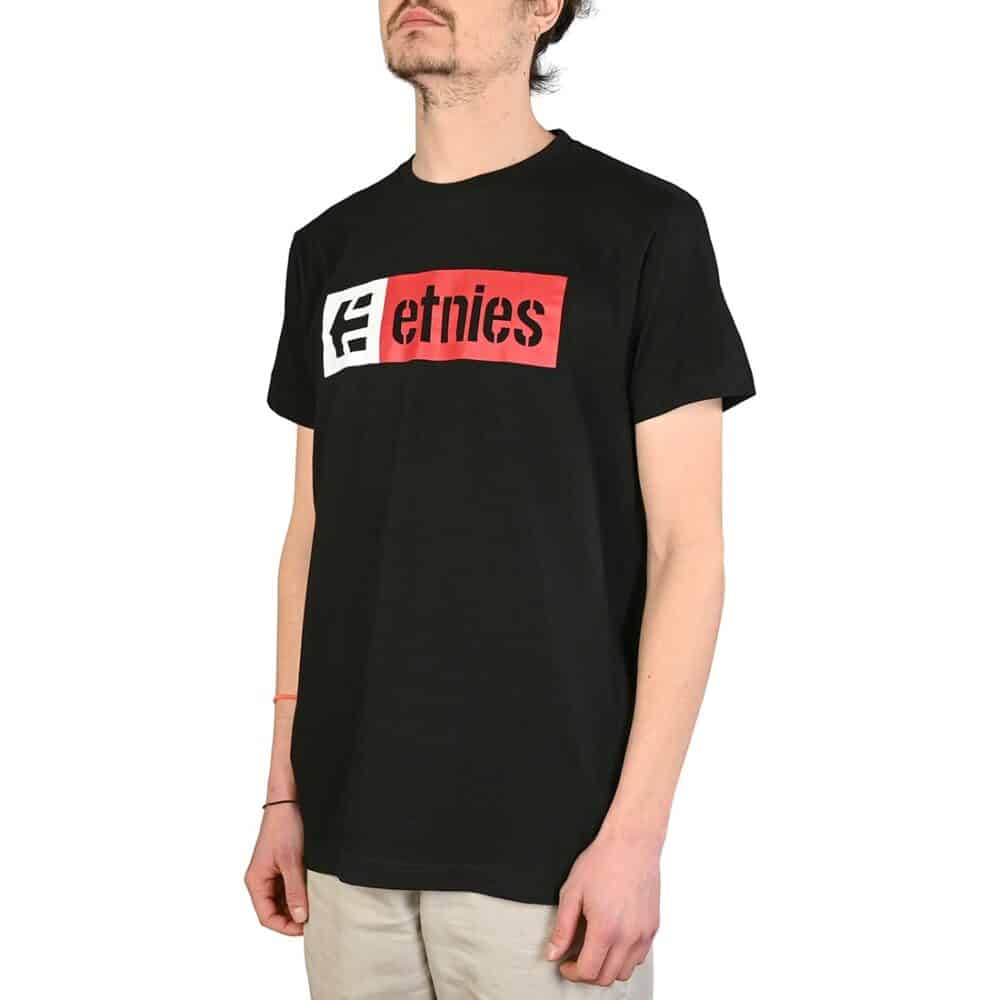 Etnies New Box S/S T-Shirt - Black/Red/White