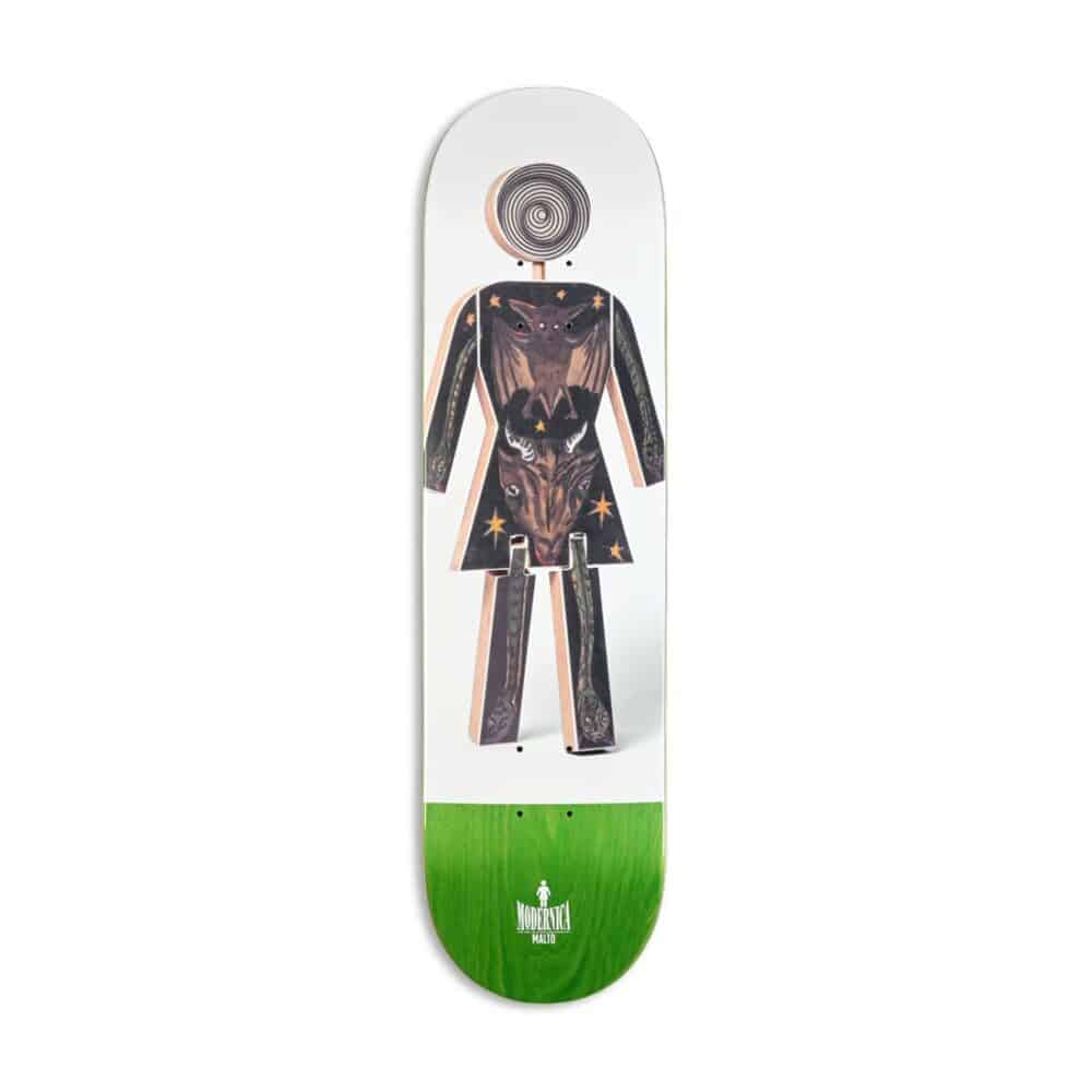 Girl Malto Modernica OG 8.25" Skateboard Deck - Green