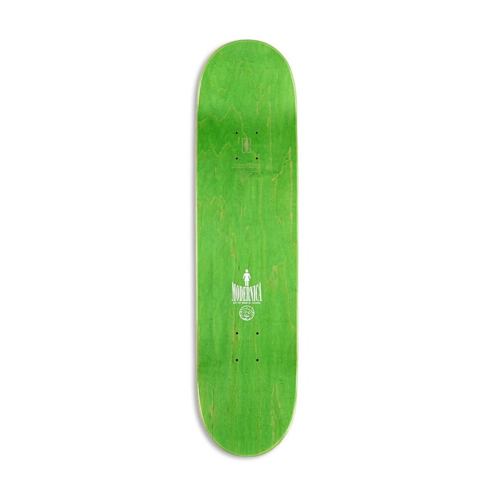 Girl Malto Modernica OG 8.25" Skateboard Deck - Green - Image 2