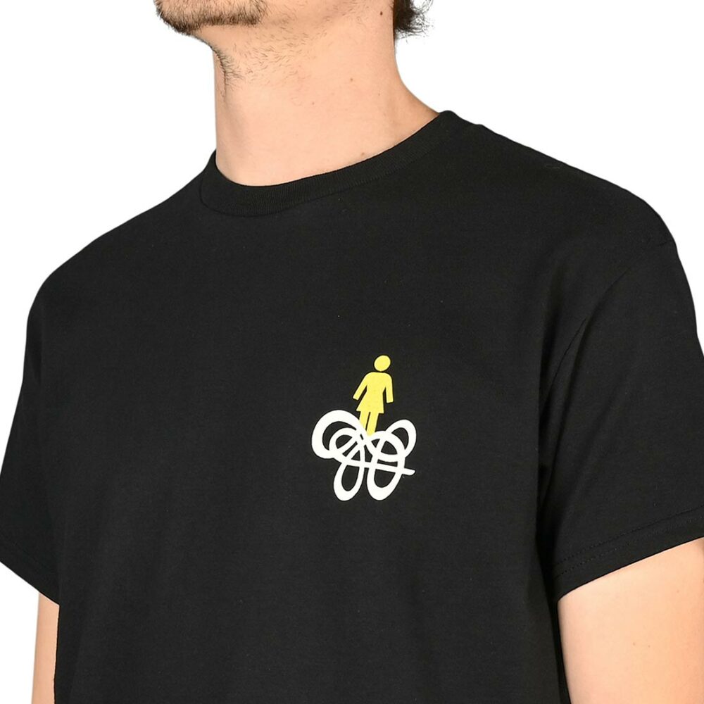Girl Skateboards Swirl OG S/S T-Shirt - Black