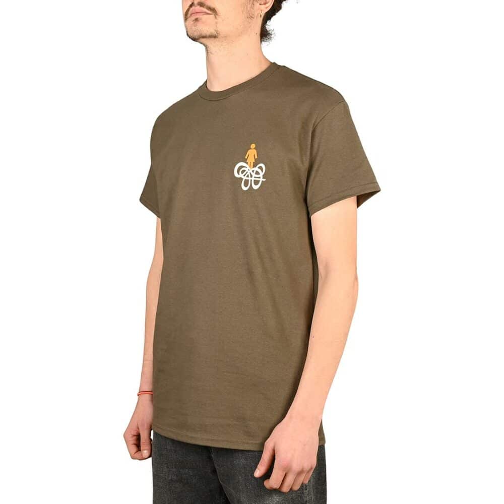 Girl Skateboards Swirl OG S/S T-Shirt - Olive