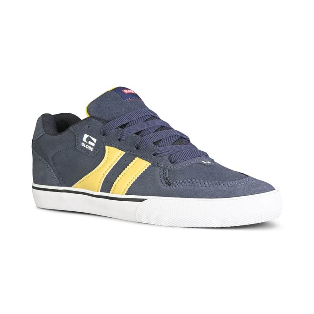 Globe Encore 2 Skate Shoes - Navy/Pale Yellow