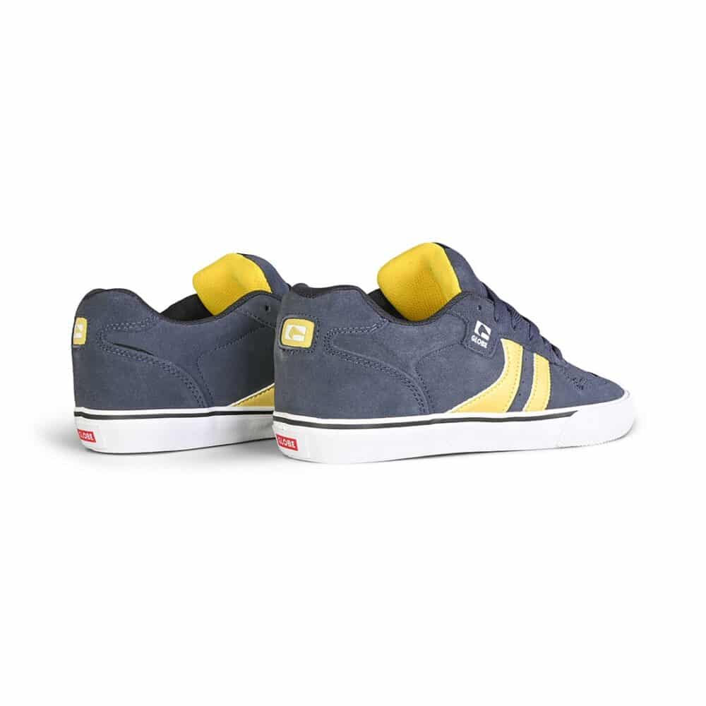 Globe Encore 2 Skate Shoes - Navy/Pale Yellow