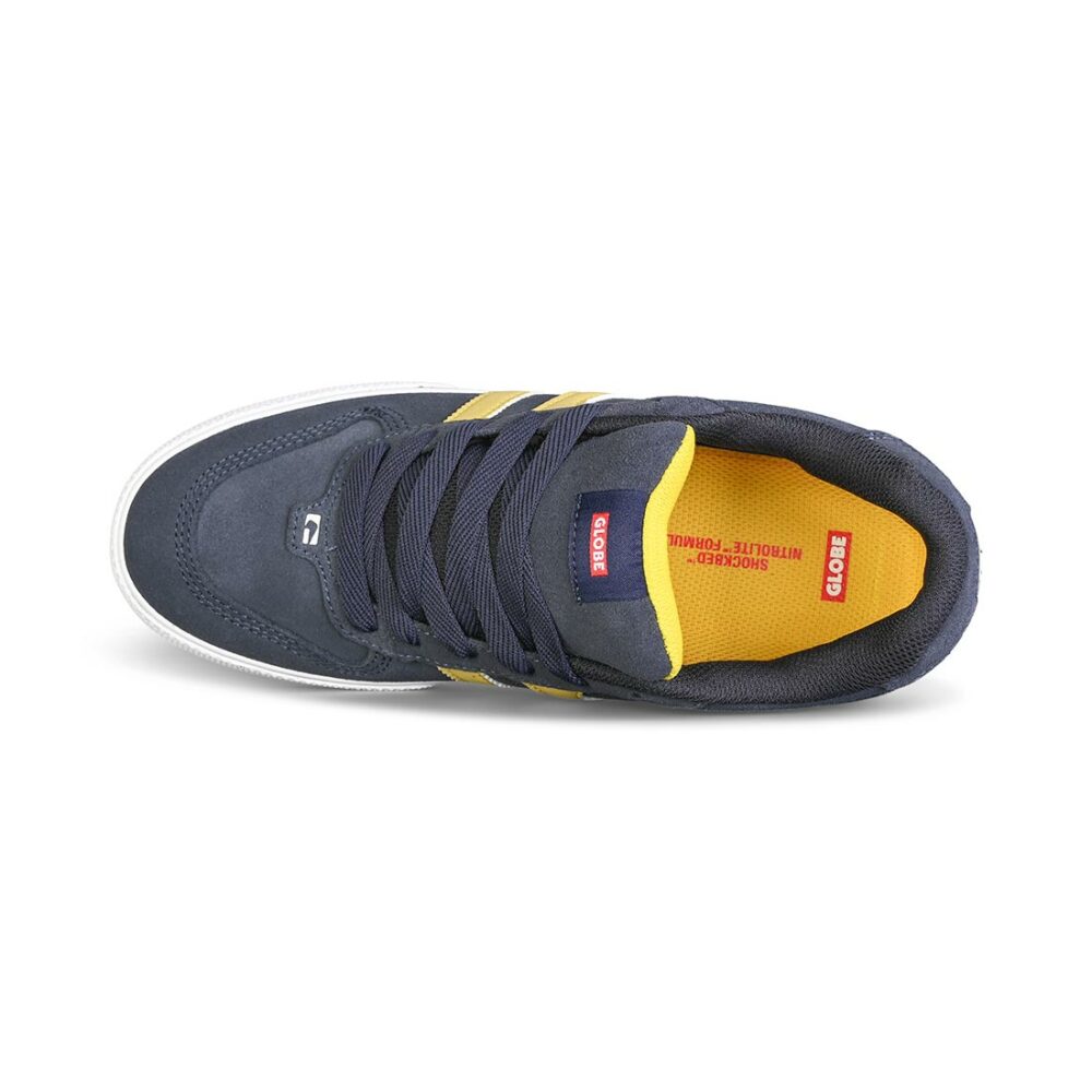 Globe Encore 2 Skate Shoes - Navy/Pale Yellow