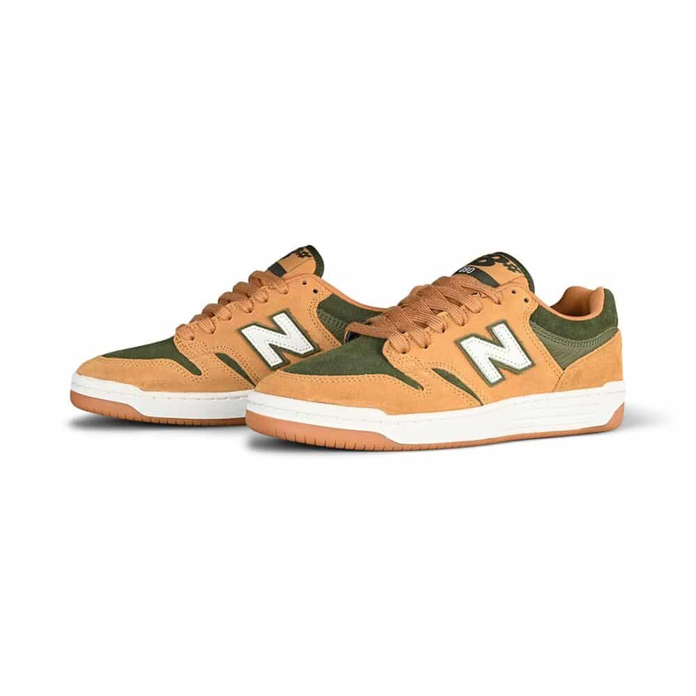 New Balance Numeric 480 Skate Shoes - White/Orange