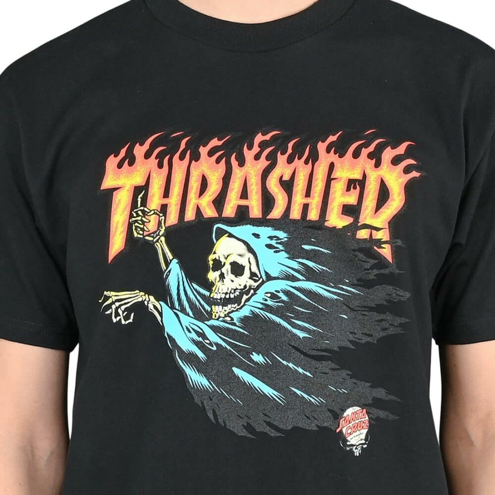 Santa Cruz x Thrasher O'Brien Reaper S/S T-Shirt - Black