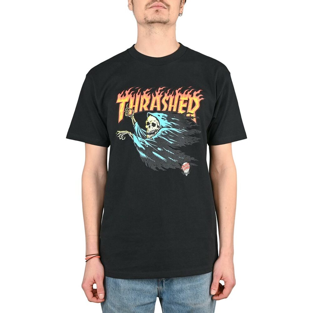Santa Cruz x Thrasher O'Brien Reaper S/S T-Shirt - Black