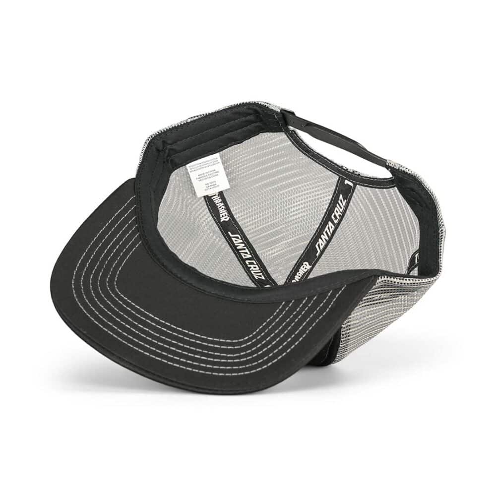 Santa Cruz x Thrasher Screaming Logo Mesh Back Cap - Black/Grey