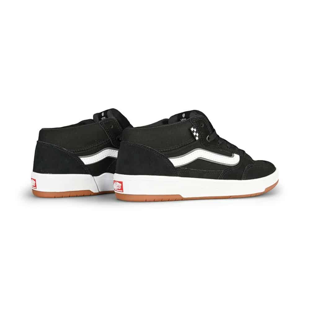 Vans Zahba Mid Skate Shoes - Black/White