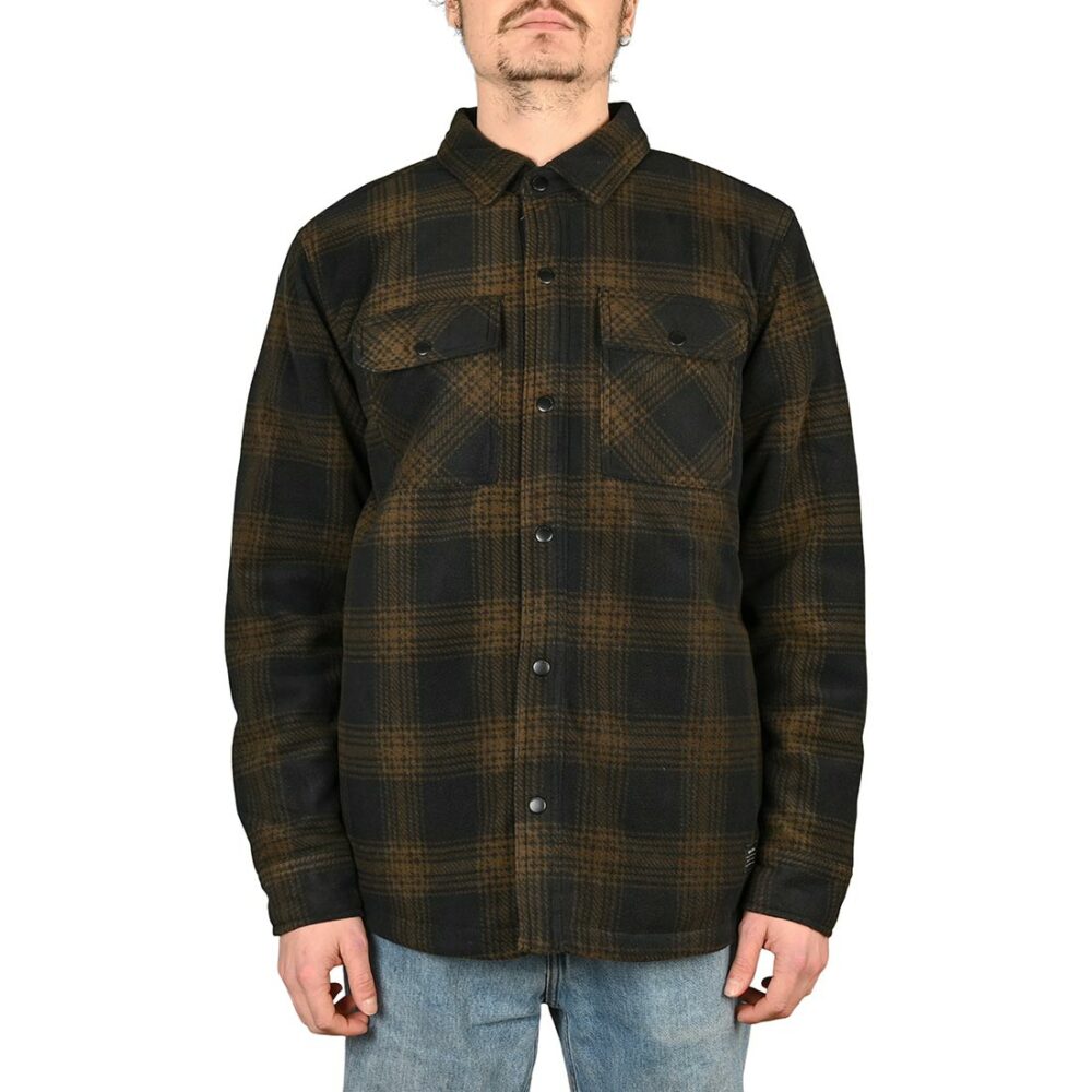 Volcom Bowered Fleece L/S Overshirt - Bison Brown