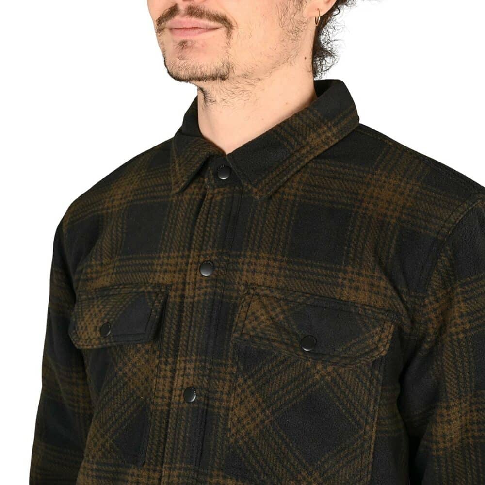 Volcom Bowered Fleece L/S Overshirt - Bison Brown