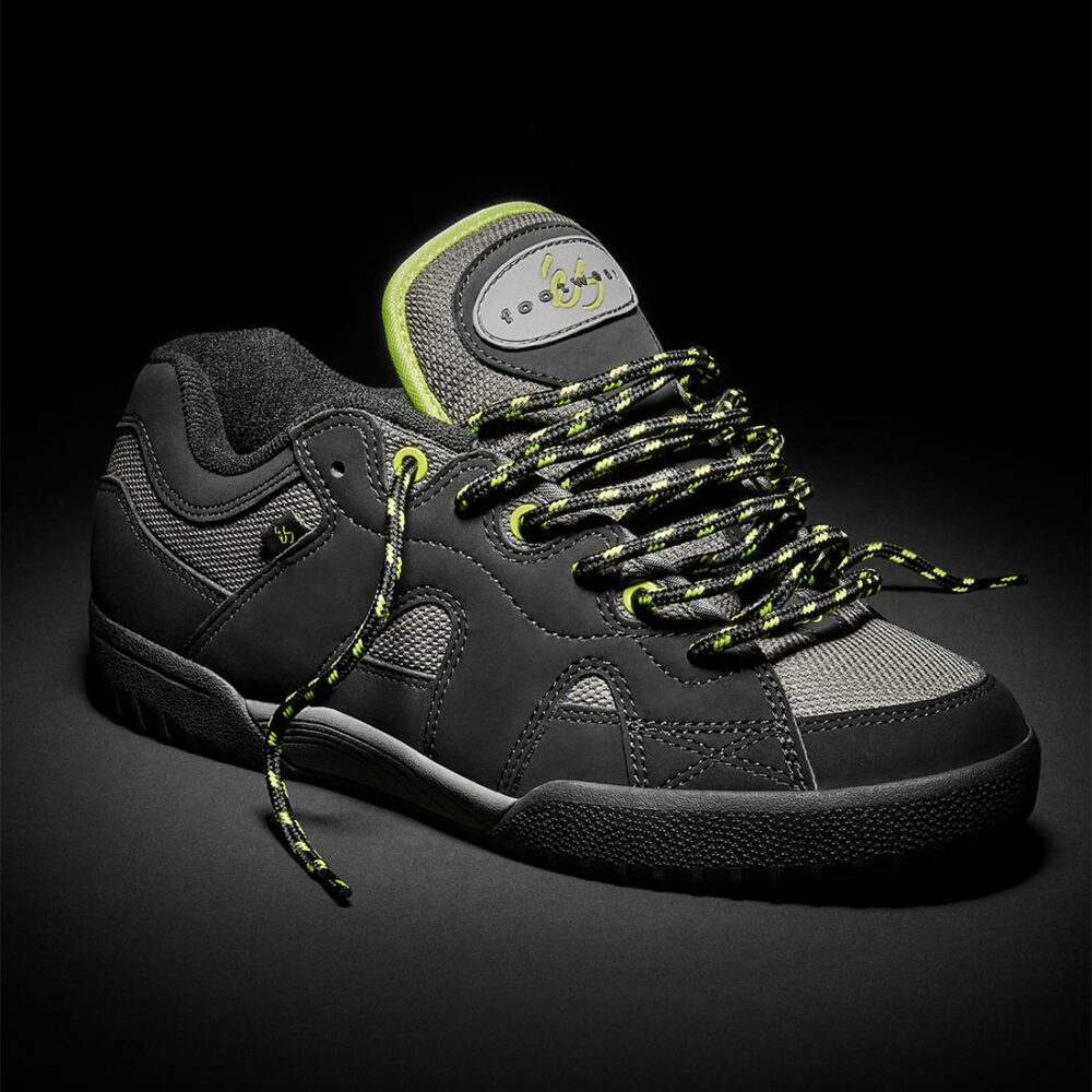 eS One Nine 7 Skate Shoes - Black/Lime