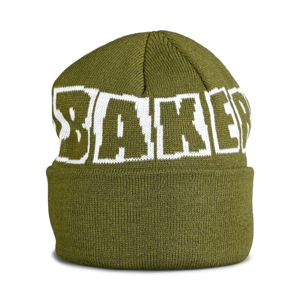 Baker Brand Logo Beanie Hat - Dark Green