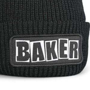 Baker Patch Logo Beanie Hat - Black