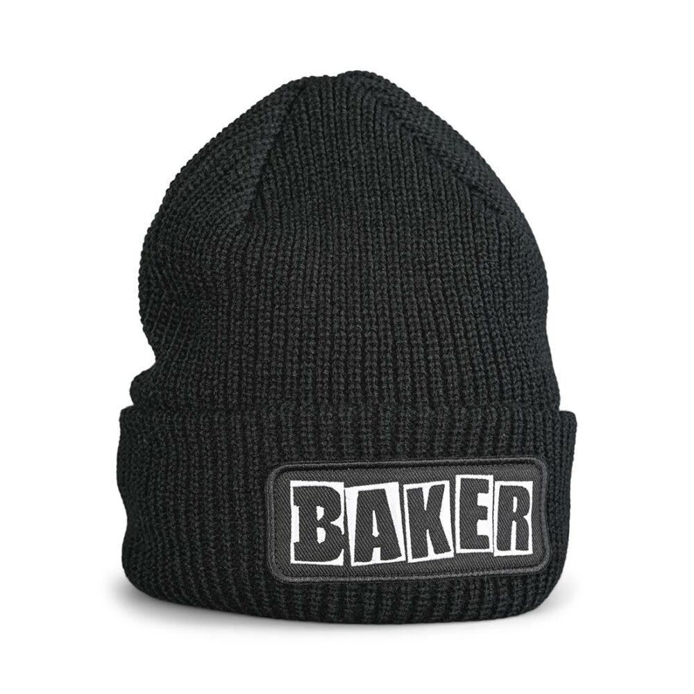 Baker Patch Logo Beanie Hat - Black