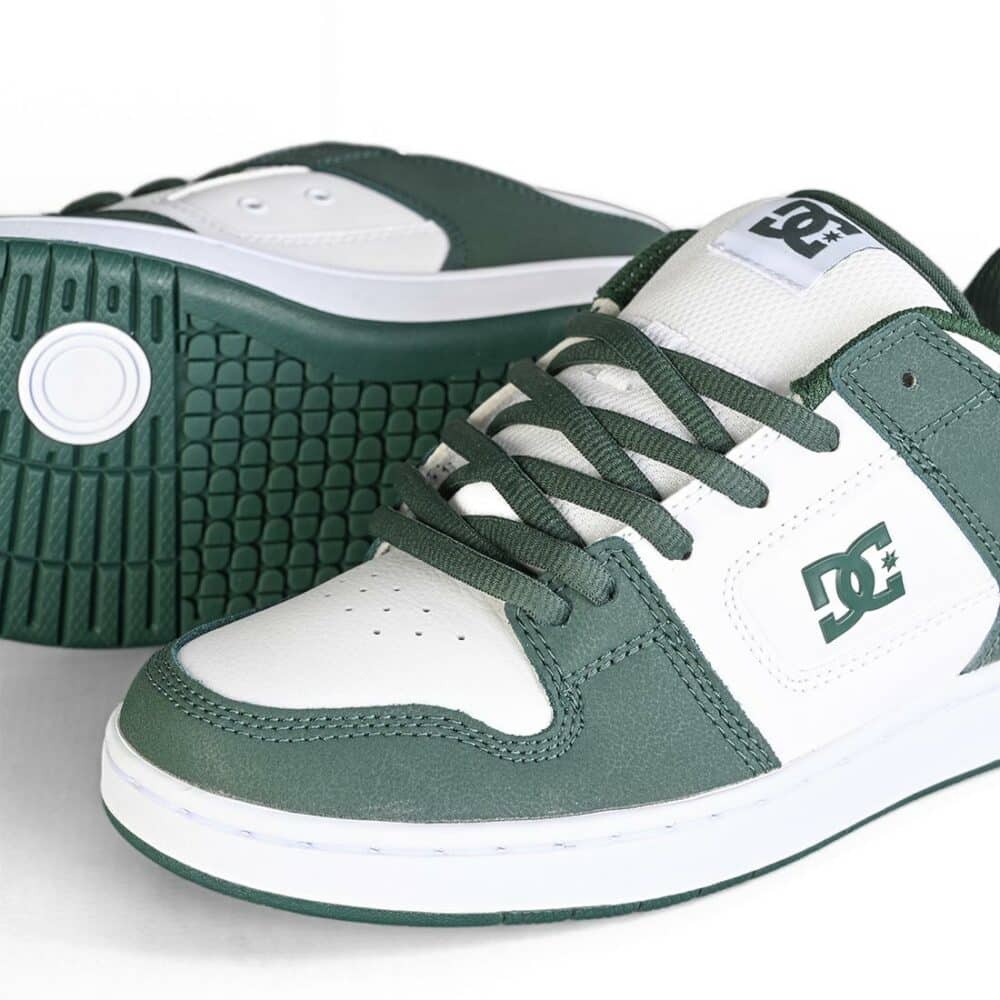 DC Manteca 4 Skate Shoes – White/Dark Olive