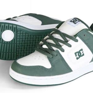 DC Manteca 4 Skate Shoes - White/Dark Olive