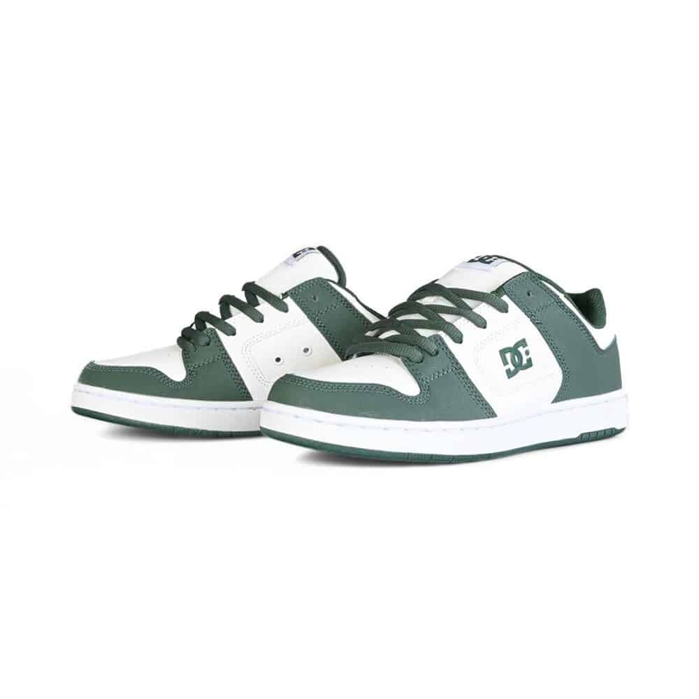 DC Manteca 4 Skate Shoes – White/Dark Olive
