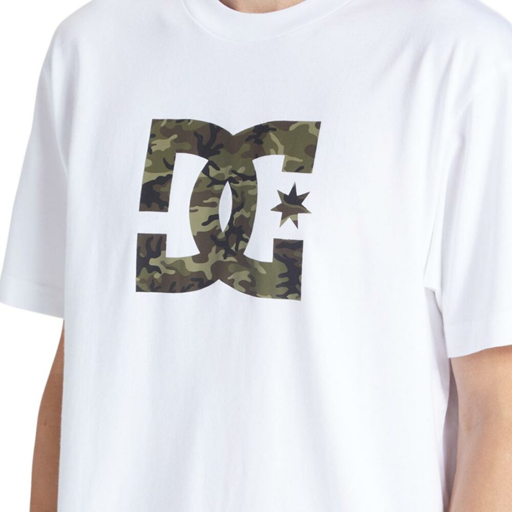 DC Star Fill S/S T-Shirt - White/Camo