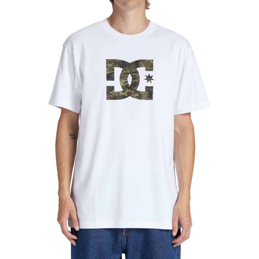 DC Star Fill S/S T-Shirt - White/Camo