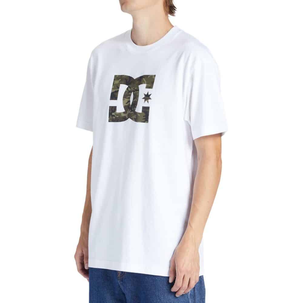 DC Star Fill S/S T-Shirt - White/Camo