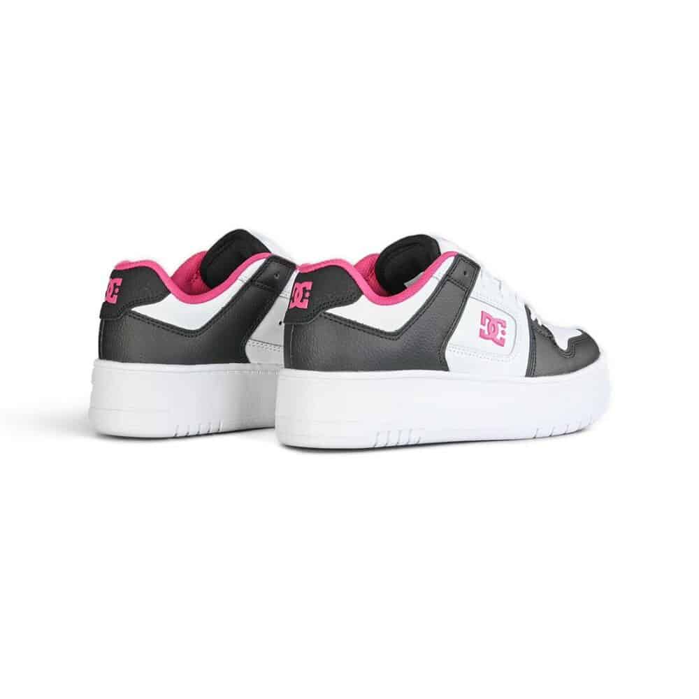 DC Women's Manteca 4 Platform Skate Shoes - Black/White/Pink