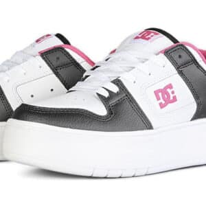 DC Women s Manteca 4 Platform Skate Shoes Black White Pink