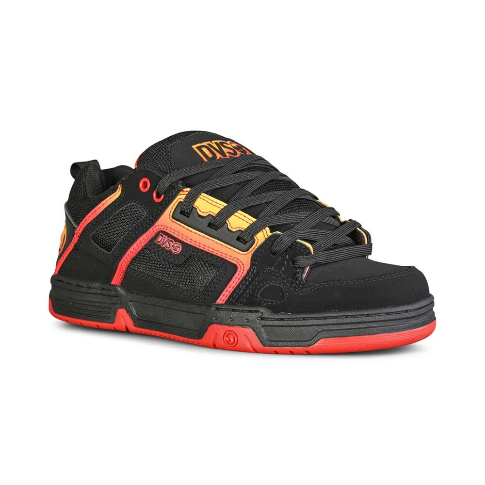 DVS Comanche Skate Shoes - Black/Red/Yellow