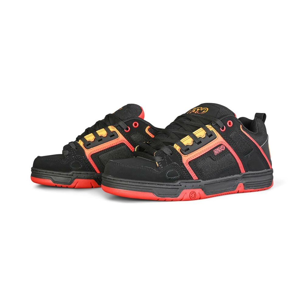 DVS Comanche Skate Shoes - Black/Red/Yellow