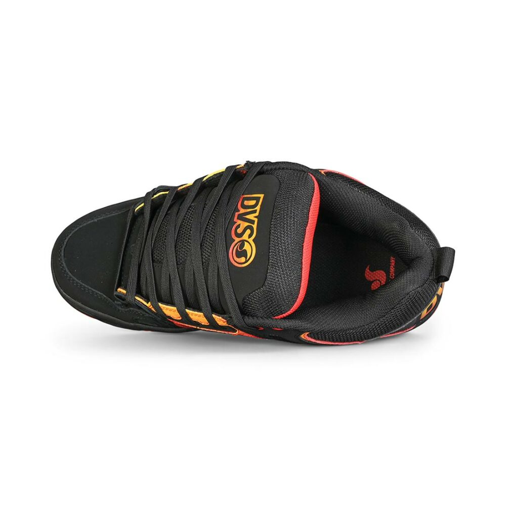 DVS Comanche Skate Shoes - Black/Red/Yellow