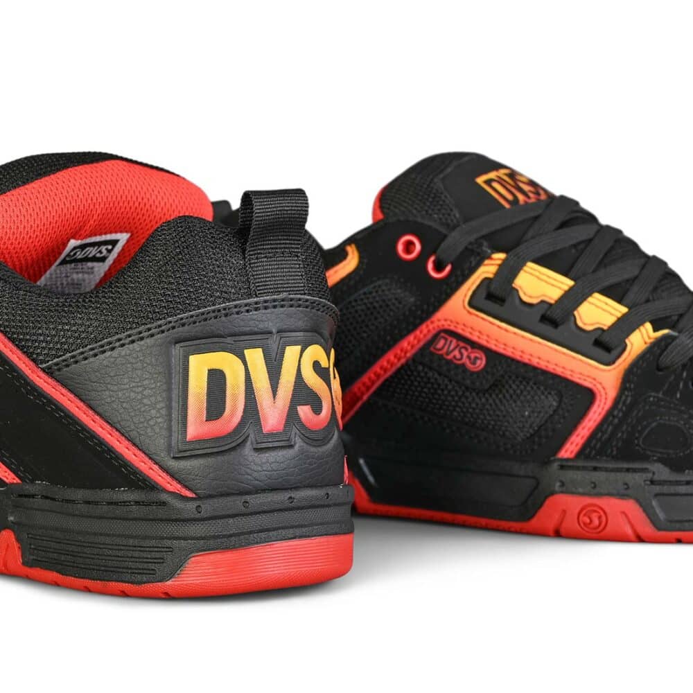 DVS Comanche Skate Shoes - Black/Red/Yellow