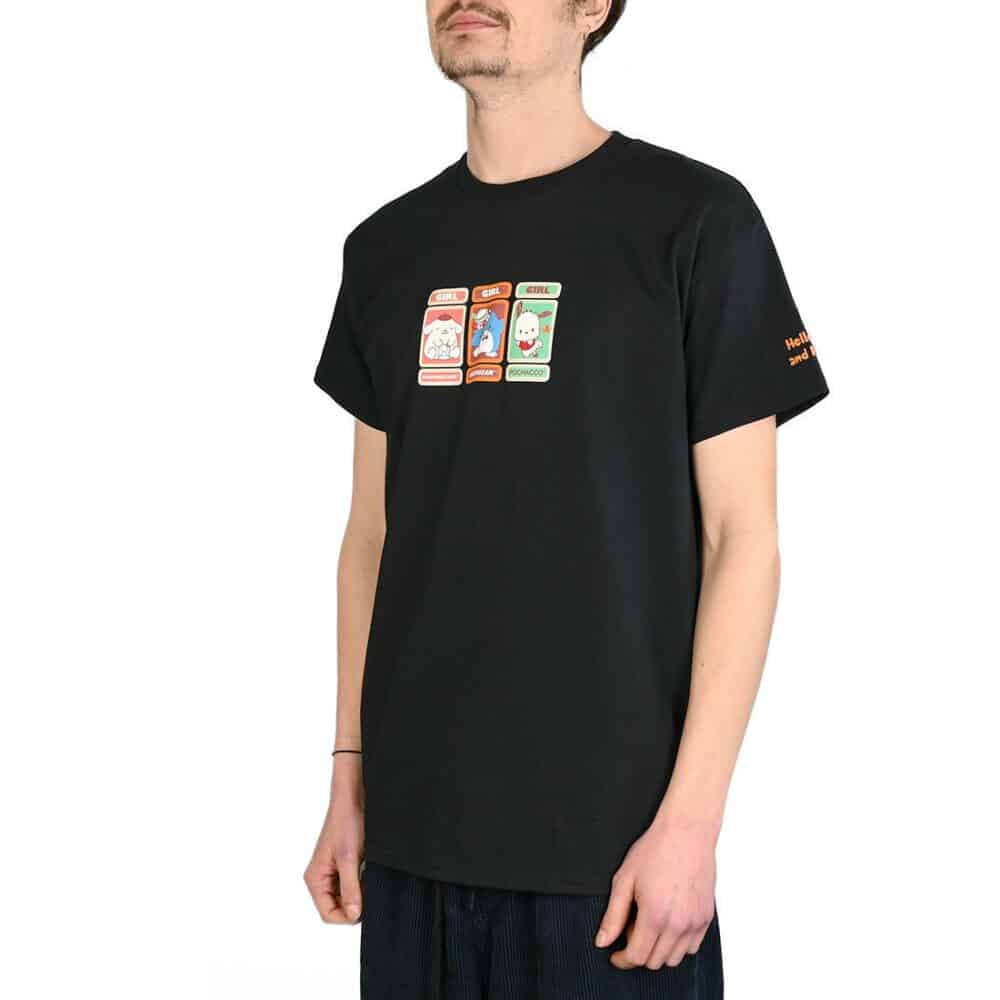 Girl Skateboards Hello Kitty and Friends S/S T-Shirt - Black