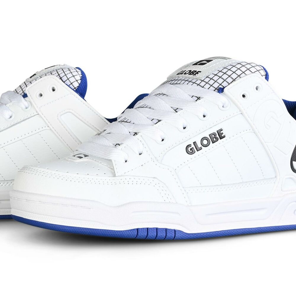 Globe Tilt Skate Shoes - White/Cobalt