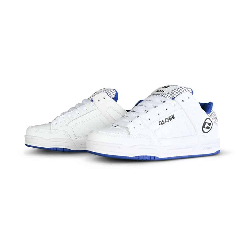 Globe Tilt Skate Shoes - White/Cobalt