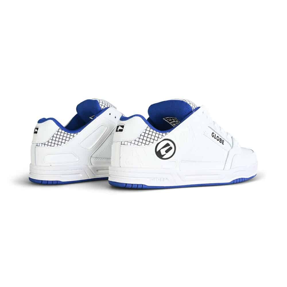 Globe Tilt Skate Shoes - White/Cobalt