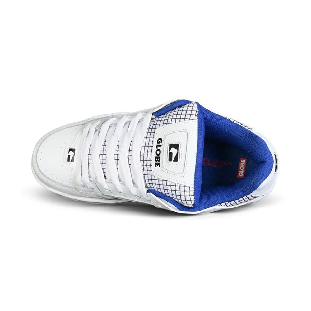 Globe Tilt Skate Shoes - White/Cobalt