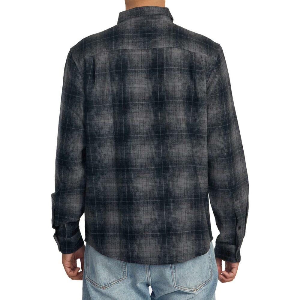 RVCA Dayshift Flannel L/S Shirt - RVCA Black