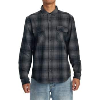 RVCA Dayshift Flannel L/S Shirt - RVCA Black