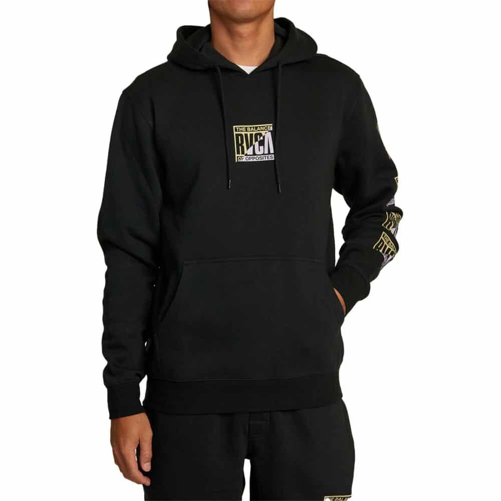 RVCA Natural Network Pullover Hoodie - Garage Blue